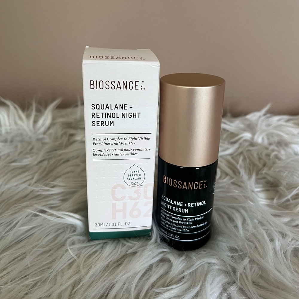 {Biossance} Squalane + Retinol Night Serum - Size 30 ml (1 fl oz) - NWT